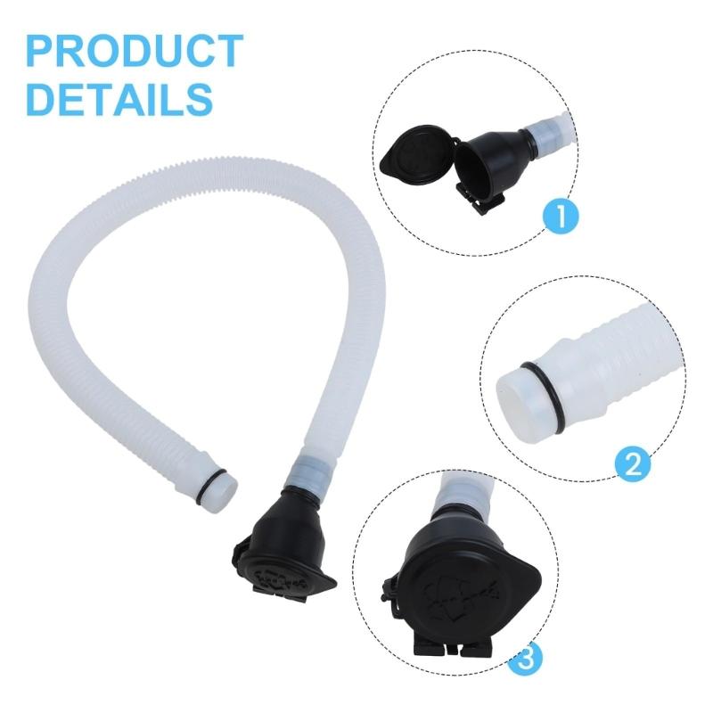 61667135409 Washer Fluid Reservoir Windshield Tank Tube Filler Pipe For E81 E82 E84 E87 E88 E90 E91 E92