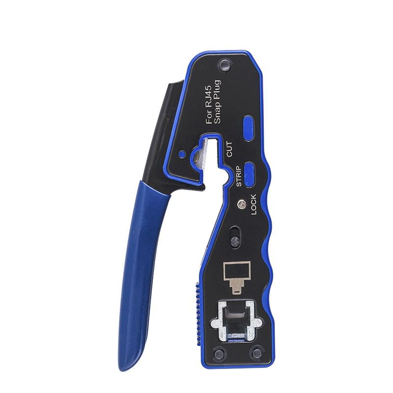 Rj45 Crimp Tool Kit Pass Through Ethernet Crimper And Tester For Cat5E Cat6 Cat6A 8P8C Wire Network Tool Cable Crimper A