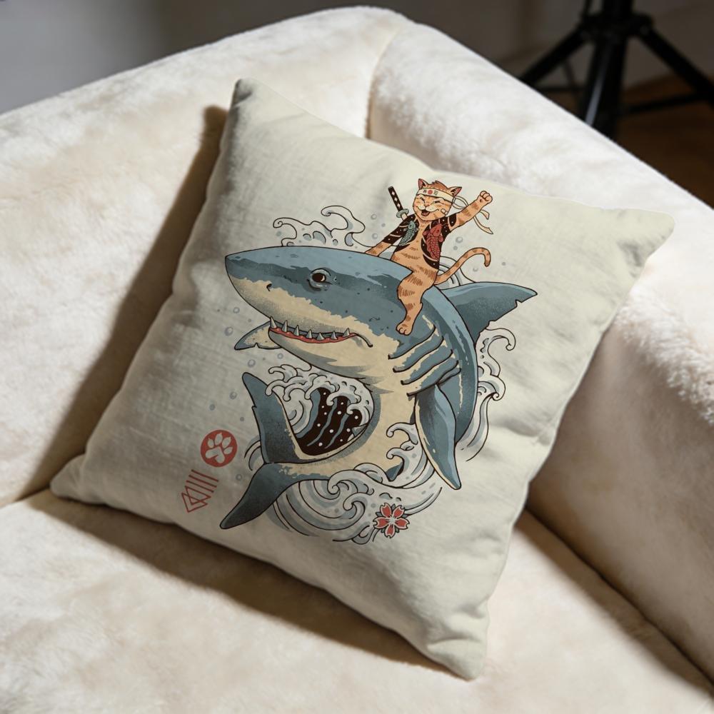 Japanese Style Cat Cushion Cover Soft Decorative Pillow Case Suitable for Bedroom Sofa Car Travel Use