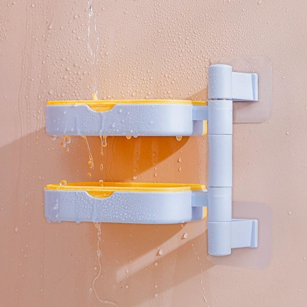 Waterproof Japanese Style Soap Box Plastic Soap Storage Rack Wall Mounted Soap Box  Bathroom