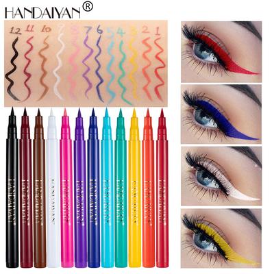 HANDIAYAN Rainbow Liquid Eyeliner DIY Painted Eyeliner Not Easy To Smudge Matte Eyeliner