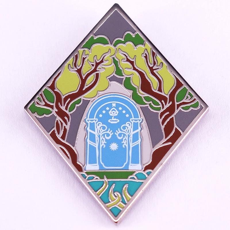 Creative Fantasy Forest Castle Enamel Pin Brooch Clothing Party Accessories Badge