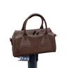 Underarm Baguette with Vegetable Tanned Cowhide Bowling Bag Niche Design Shoulder Bag