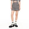 Di Su Summer Pure Desire Spicy Girl Style Full Print Folded Design A-line Half Body Short Skirt
