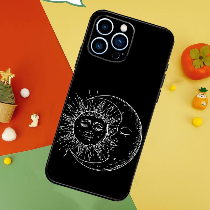 Sun Moons Star Signs Celestial Phone Case For iPhone 17 Pro Max 16 15 14 12 11 13 Pro Max Plus 12 13 Mini 16e 17 Air Cover