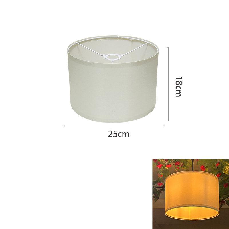 Vintage Cylinder Lampshade E27 Linen Round Lamp Shade for Table Lamps Easy Assembly Lampshade for DIY Table Lamps Floor Bedside