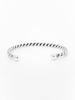 Harang Hr 11B_Silver Twist Bangle Bracelet
