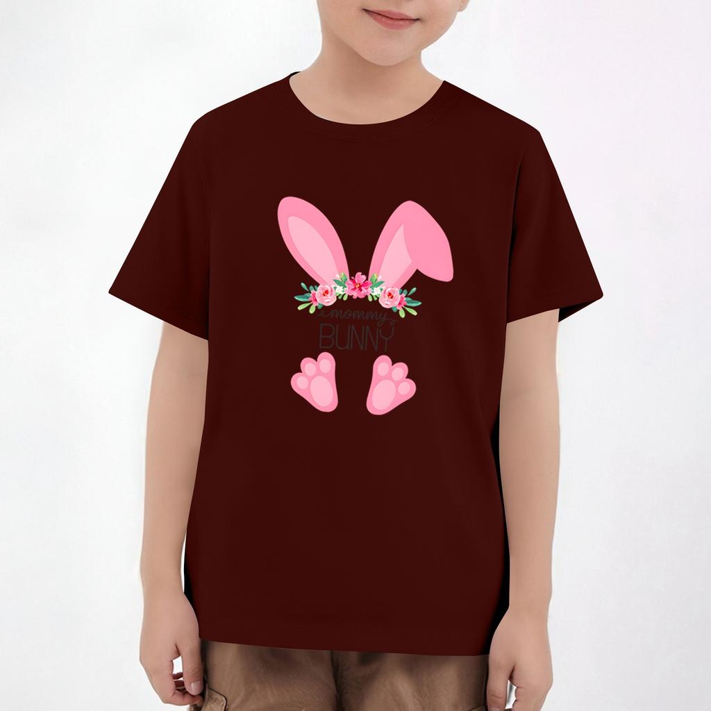 Easter Children's Neck Short Sleeve Print Top