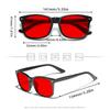 Anti Blue Light Glasses with Red Tinted Lenses Better Sleep Men Women Anti Eye Strain Protection for Computer Screens and Gaming