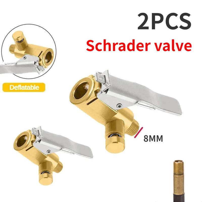 Bomba de Bicicleta Mangueira Adaptador de Bico Duplo Peças de Bombeamento Serviço Acessórios Automotivos Conversor de Válvula Schrader/Presta F/V A/V Bicicleta