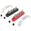 Positive Negative Battery Bus Bar Power 12V Distribution Block 4 X M6 Car Terminal Block Studs 3 X M4 Terminal Bus for RV Boat