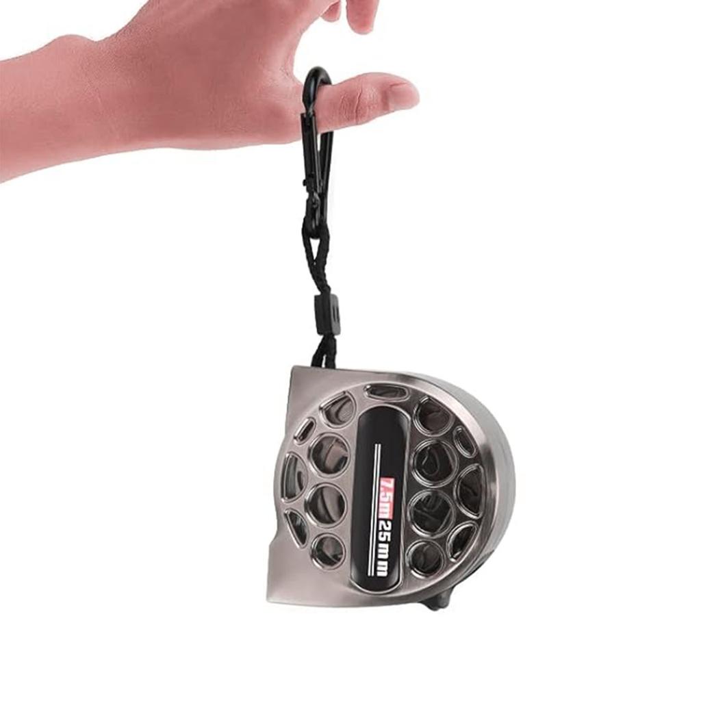 Hollow Steel Tape 25ft Stainless Measure Ruler with Double Sided Scale Waterproof Portable