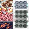 Silicone Donut Mold Baking Utensils Cake Chocolate Round Mold High Temperature Resistant Pudding Macaron Cake Mold Pastry Tools