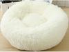 Round Warm Winter Pet Bed for Dogs & Cats - Non-Stick Hair Sleeping Nest for Small Pets