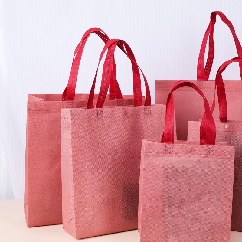 Vertical Version Non-woven Shopping Sack Reusable Portable Bag Large Capacity Tote Pockets Used for Shoe Boxes Clothes Books Gift Packag Storage Pouch
