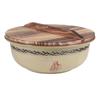 Ningzhao Ceramic Dough Mixing Bowl with Cedar Wood Lid