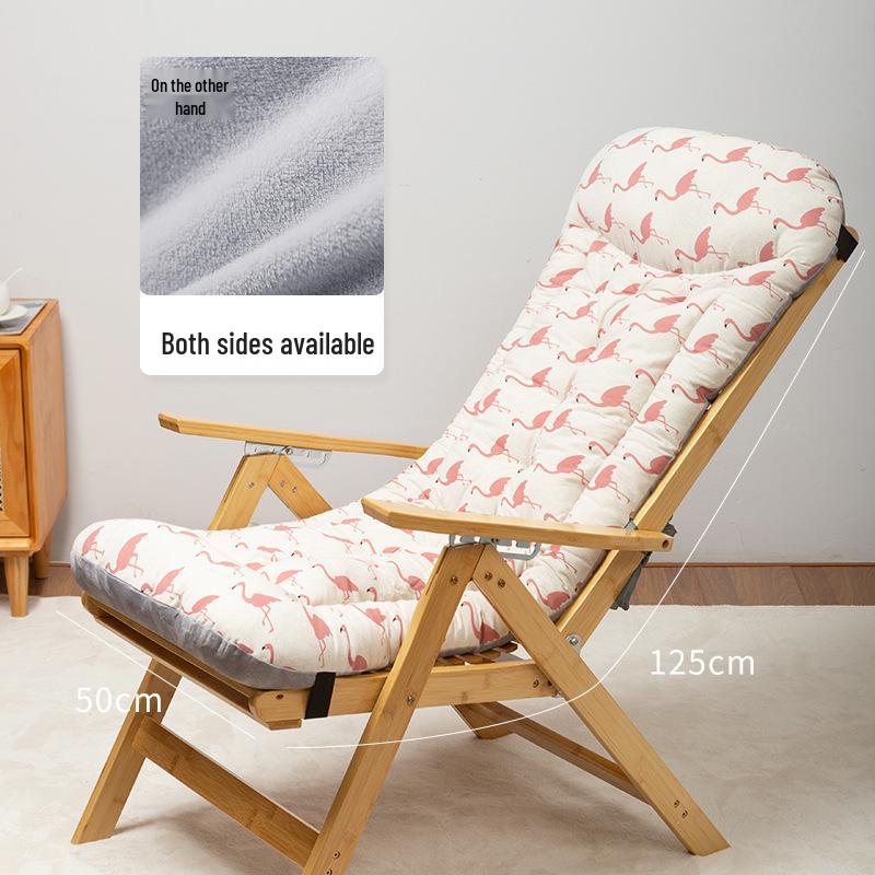 Winter Lounge Chair Cushion: Thick, Soft Seat & Backrest Support for Extended Sitting