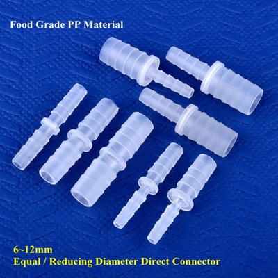 10 Teile/los 6 ~ 12mm PP Gleich/Reduziert Dia Direkt Anschluss Aquarium Tank Adapter Luftpumpe Barb Schlauch Joint bewässerung Bewässerung Rohr DIY Armaturen