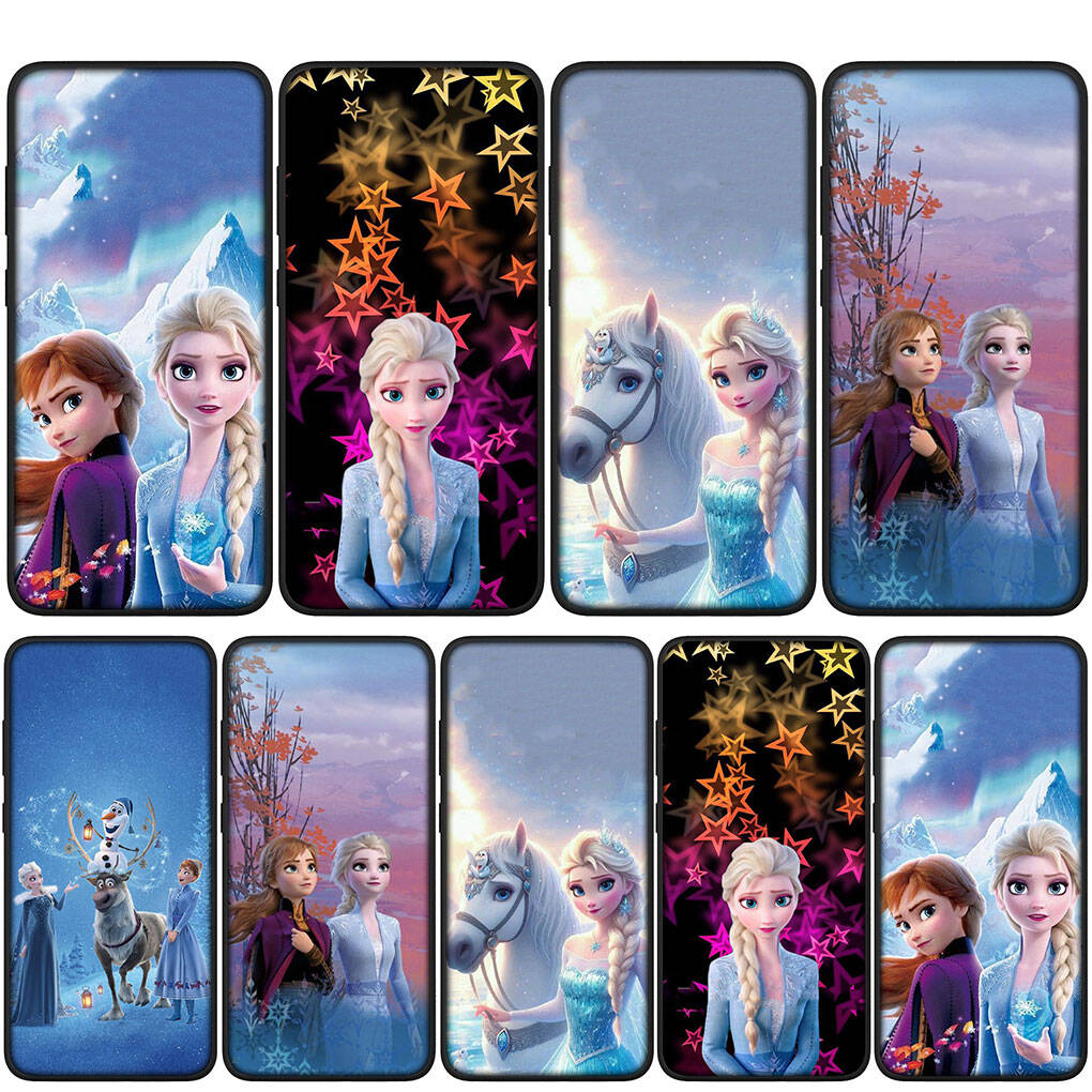 for Samsung Galaxy S25 S24 S23 iPhone 17 16 15 Xiaomi Redmi Note 14 13 12 11 Plus Pro Max XR A57 Phone Case Lovely Elsa Anna Olaf OPPO Huawei Cover
