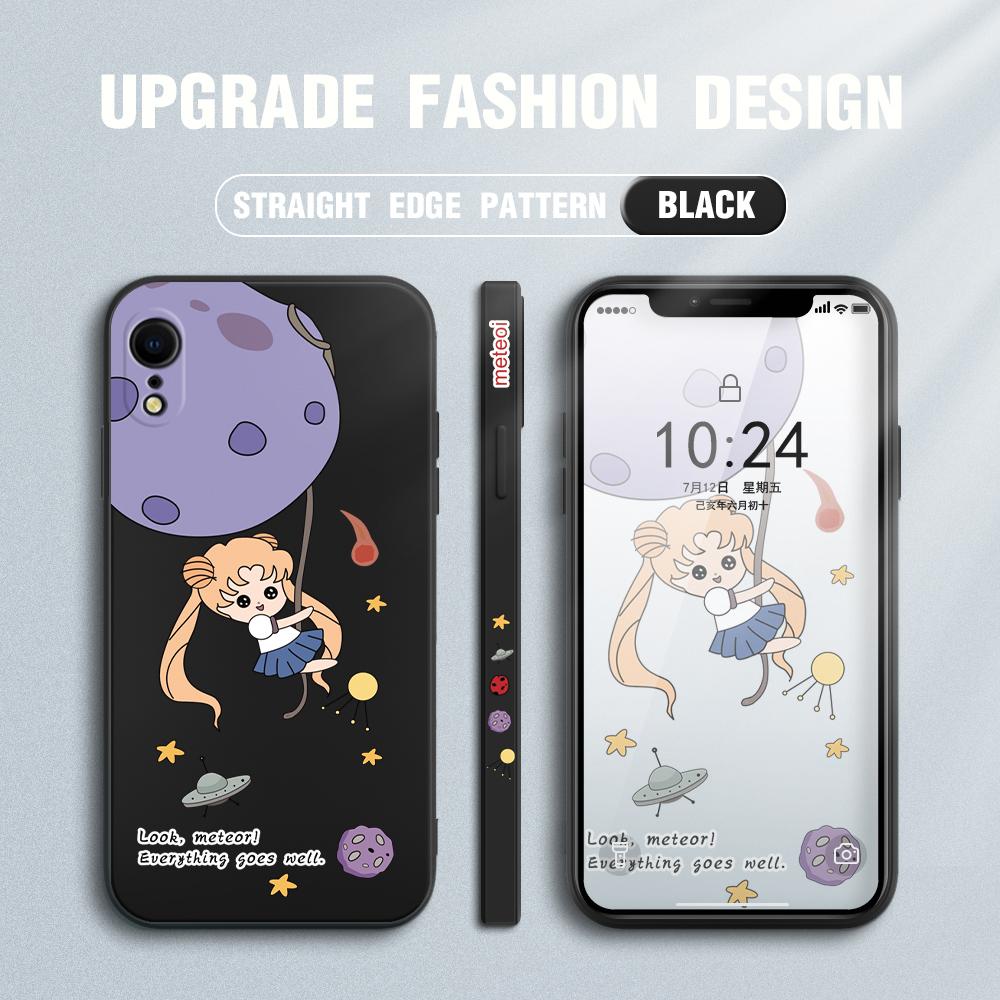 Lovely Cartoon Girl Phone Case for Redmi Xiaomi POCO Note 10 Pro 9 9A 9T 10C 8 7 11 Lite 5G X3 M3 Square Edge Creative Camera Soft TPU Cover