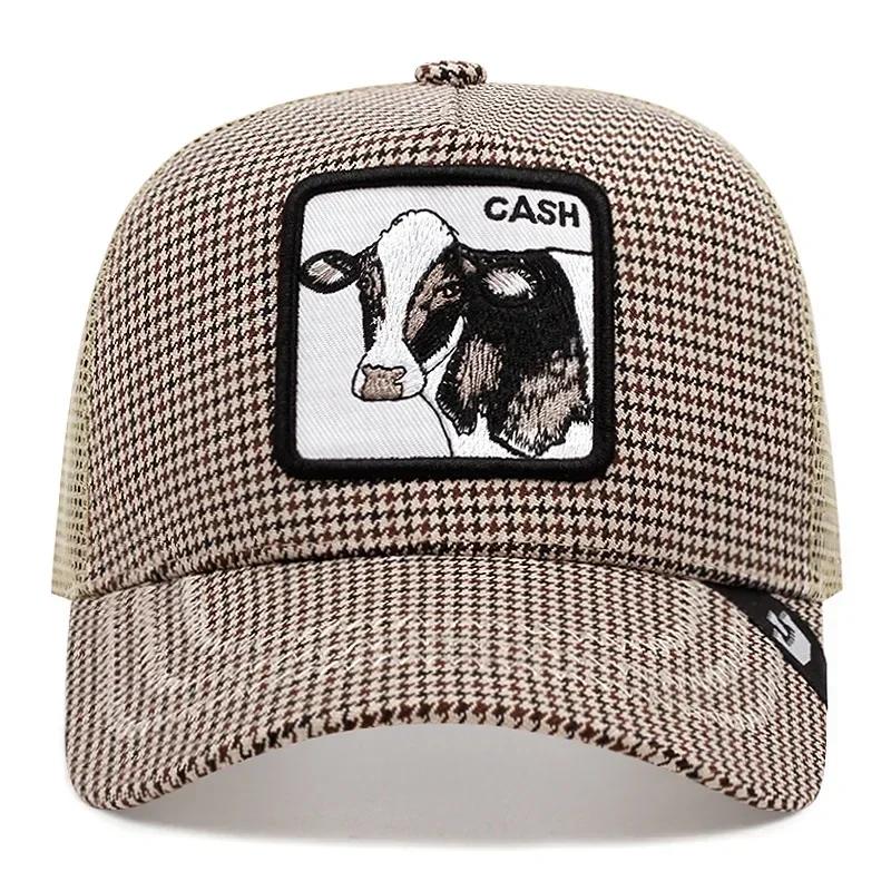 Șepci de baseball Bărbați, femei, șapcă snapback hip hop, cu animale de modă, broderie de vară, șapci de camioner din plasă respirabilă, îmbrăcăminte de stradă, os