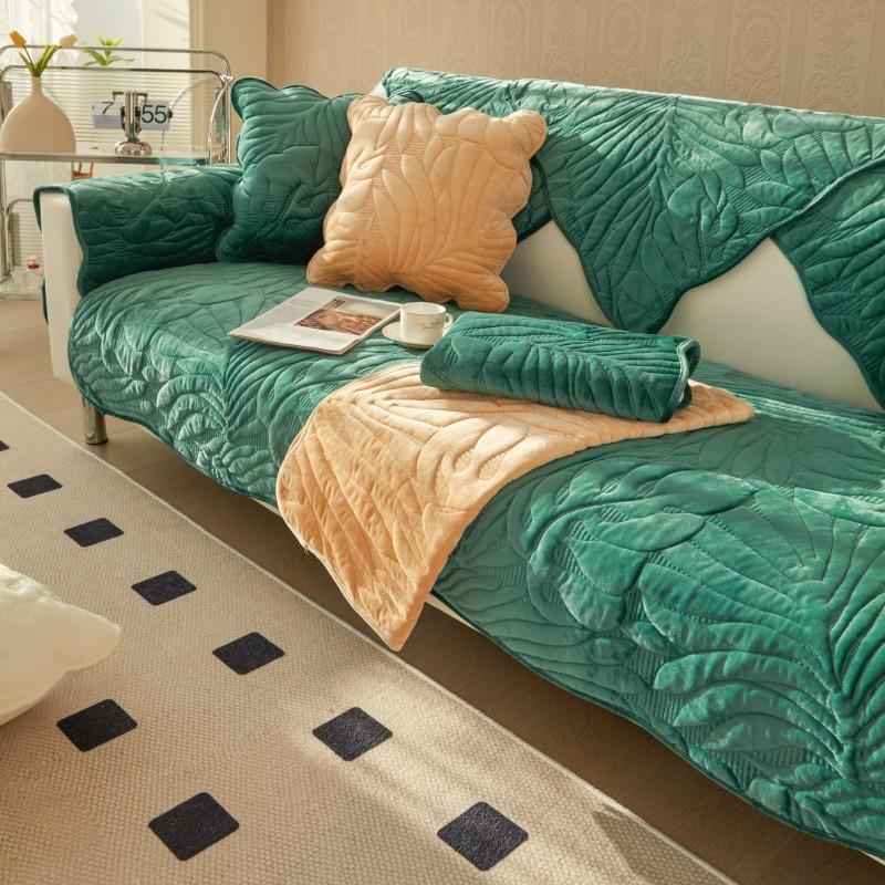 

Простая зимняя подушка для дивана, зимняя голландская плюшевая подушка, чехол для подушки, противоскользящий утолщенный чехол для дивана 110*210cm