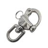 Swivel Eye Snap Shackle Quick Release Bail Rigging Sailing Boat Marine 316 Stainless Steel Fixed Snap Anchor Shackle Rigging