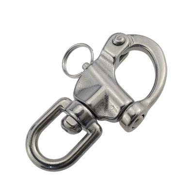 Swivel Eye Snap Shackle Quick Release Bail Rigging Sailing Boat Marine 316 Stainless Steel Fixed Snap Anchor Shackle Rigging