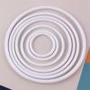 DIY Crafting Hoops Plastic Material White Hoop for Home Weeding Jewelry DIY Crafts 50mm-350mm
