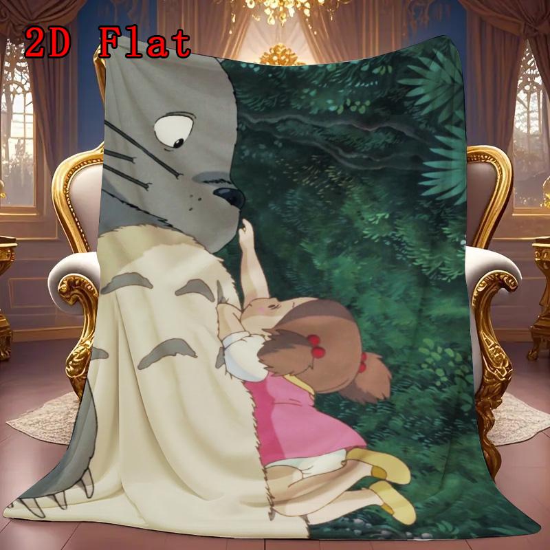 Cute Chinchilla 2D Flat Pattern Flannel Blanket High quality All Seasons Warmth and Comfort Perfect for Christmas Gifts.NMT0928414