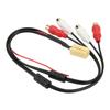 4RCA Cable MINI ISO 6Pin Audio Line Bluetooth Replacement for Seat