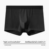 Men's Summer Solid Color Ice Silk Loose Traceless Comfortable Breathable Skin-friendly Boxer Briefs