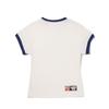 Li Ning Trendy Sports Series Color Block Breathable Versatile Short Sleeve T-Shirt Women T-Shirts Off-White AHSV790-1