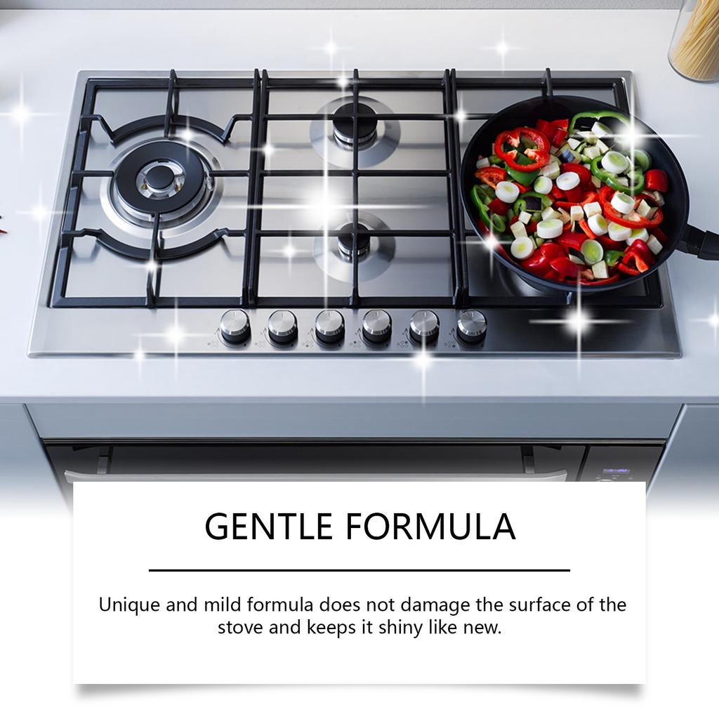 100ml Stove Polish for Night Use Efficiently Removes Stains and Polishes Surfaces Protecting Against Dirt