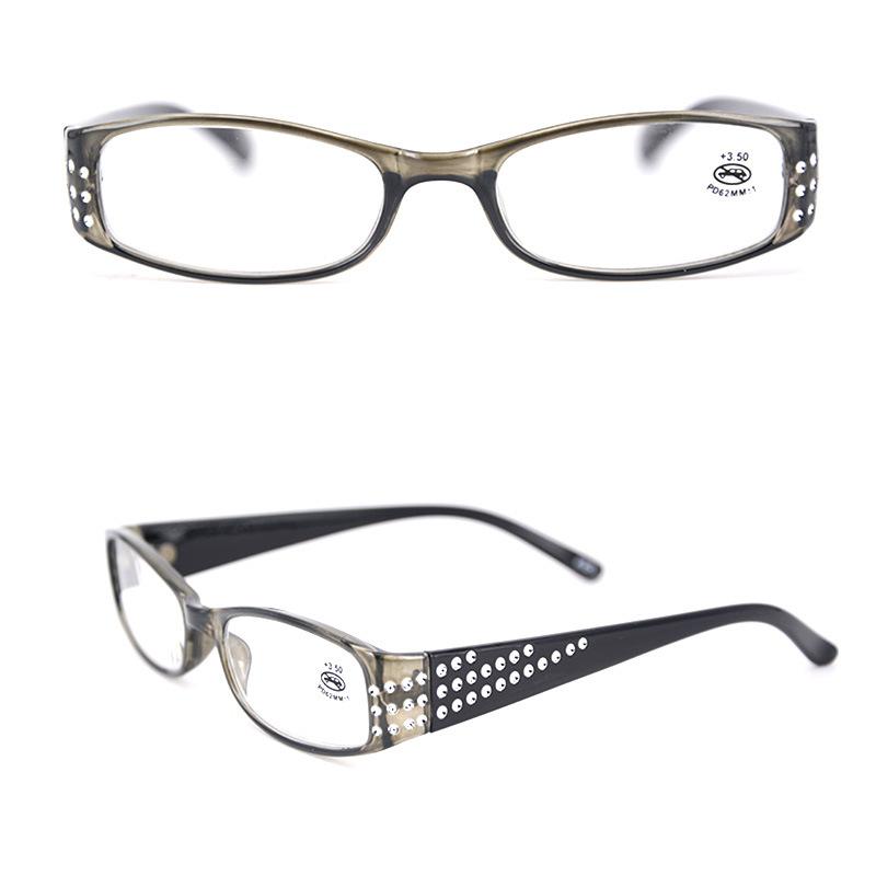 Fashion Reading Glasses Women Diamond Resin Reading Eyeglasses Ladies High-end Rhinestone Glasses Eyewear