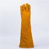 23.6 Inch Long Sleeves Leather Welding Gloves, Heat Resistant Stove Fire And Barbecue Gloves, Puncture Resistant Gloves for Gard