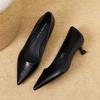 G312-70 Pointed Thin Heel Mid-heel Shoes 2025 Autumn and Winter New Women's Shoes Commuting Shallow Single Shoes Women