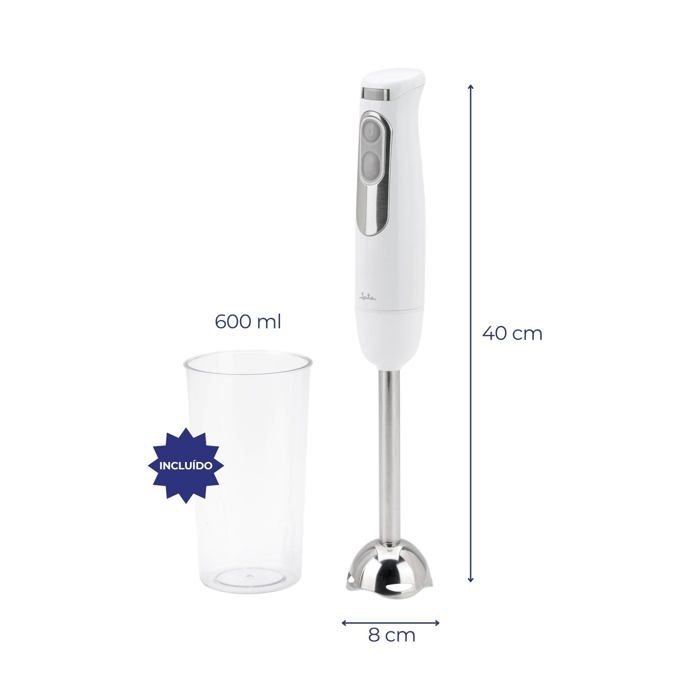 Immersion Blender - Jata - 700 W - Adjustable Speed - Turbo Function - Double Stainless Steel Blade