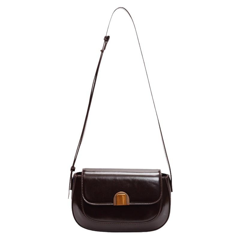 Women's bag niche high-end retro red bag 2025 new simple small square bag versatile shoulder messenger bag