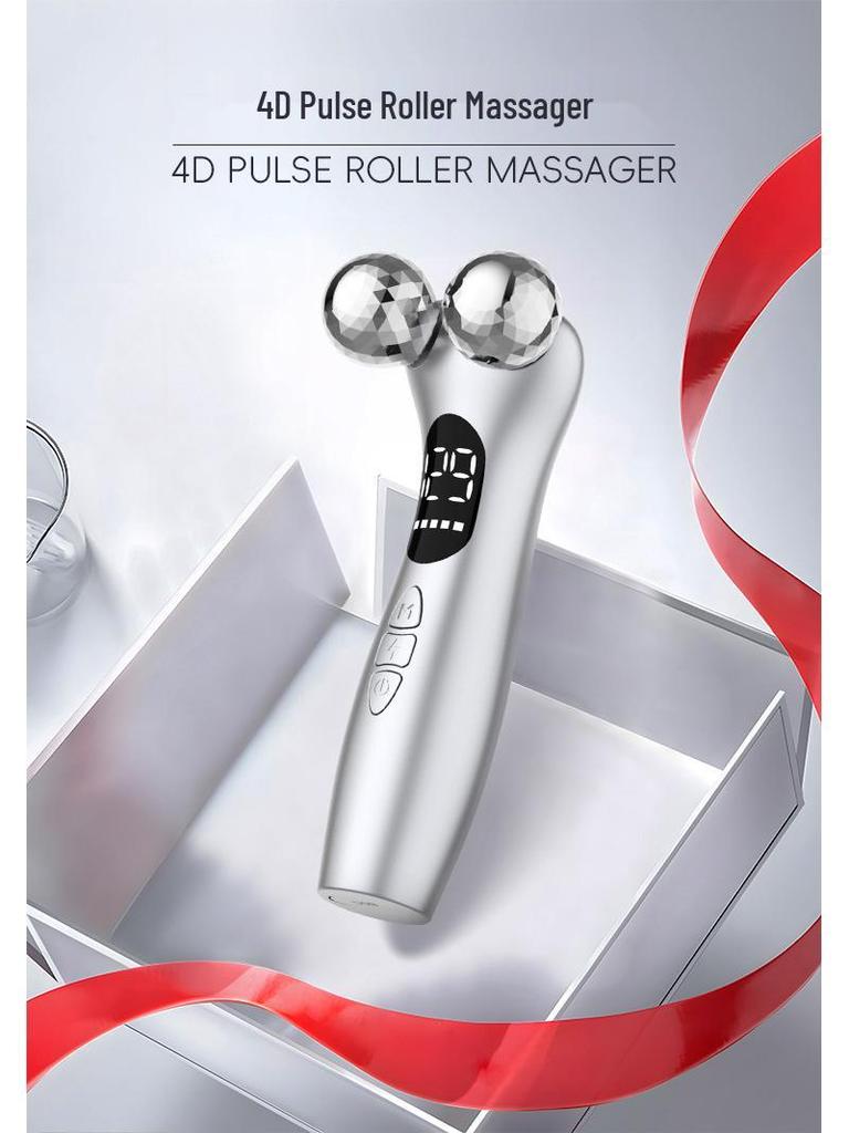 4D EMS Roller Massager & 3D Sculpting Microcurrent Beauty Device for Home Use