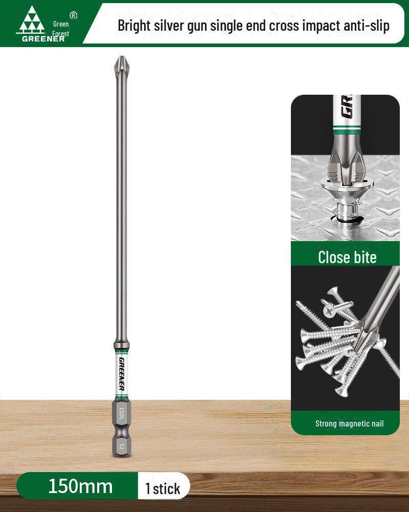 Green Forest Magnetic Non-slip Electric Screwdriver & Flashlight Drill Set