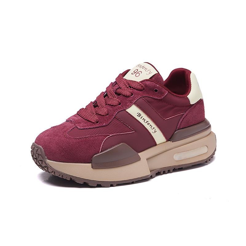 New Dad Shoes for Women, Retro, Versatile and Fashionable Thick-soled Sports Single Shoes