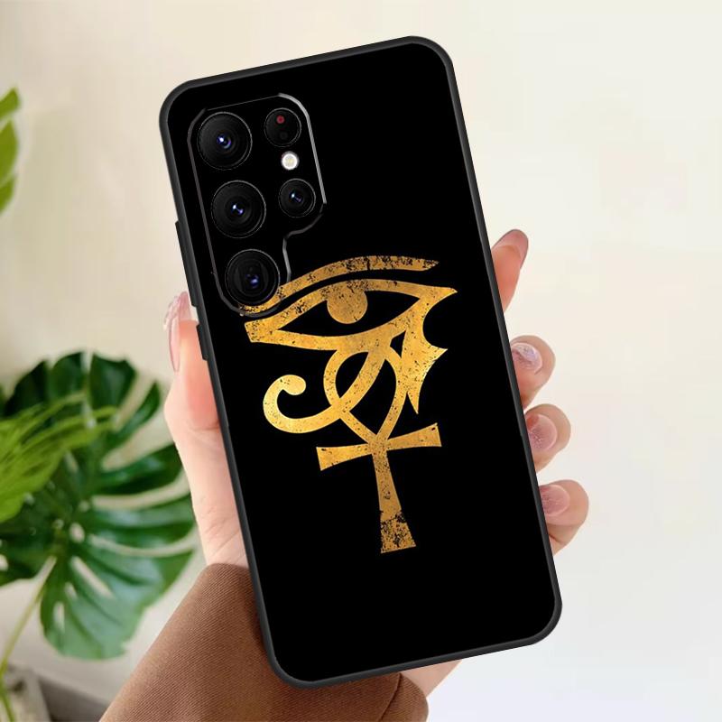 Egyptian Eye of Horus Art Soft Case For Samsung Galaxy S25 Ultra S21 S22 S23 S24 Plus S9 S10 S20 FE S24 FE Phone Cover