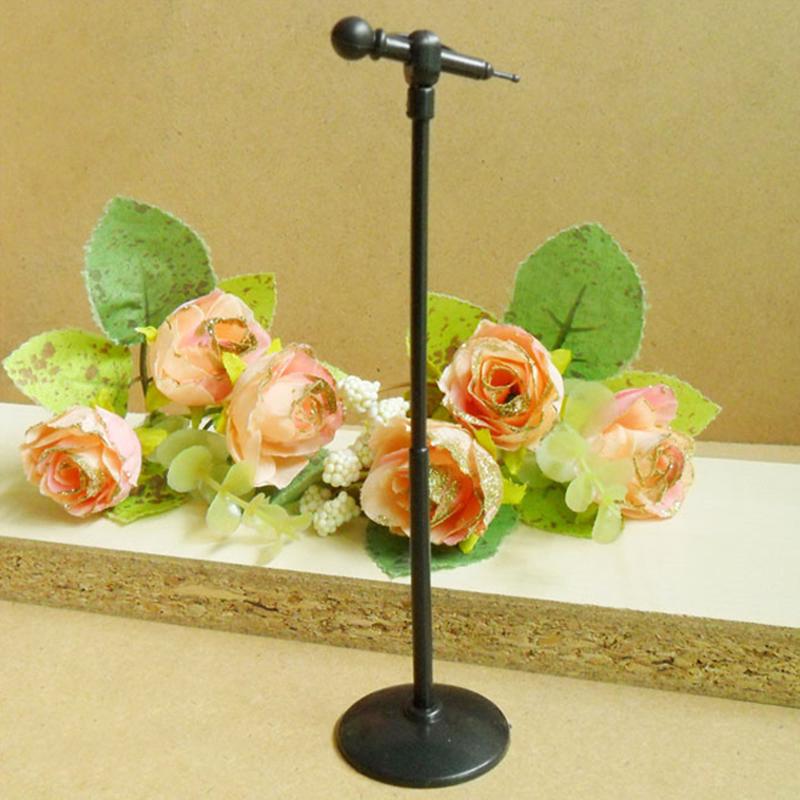 New Arrival 1Set Cute Mini Metal Microphone, Doll Musical Instrument Model 1:12 Dollhouse Miniature Furniture Accessories
