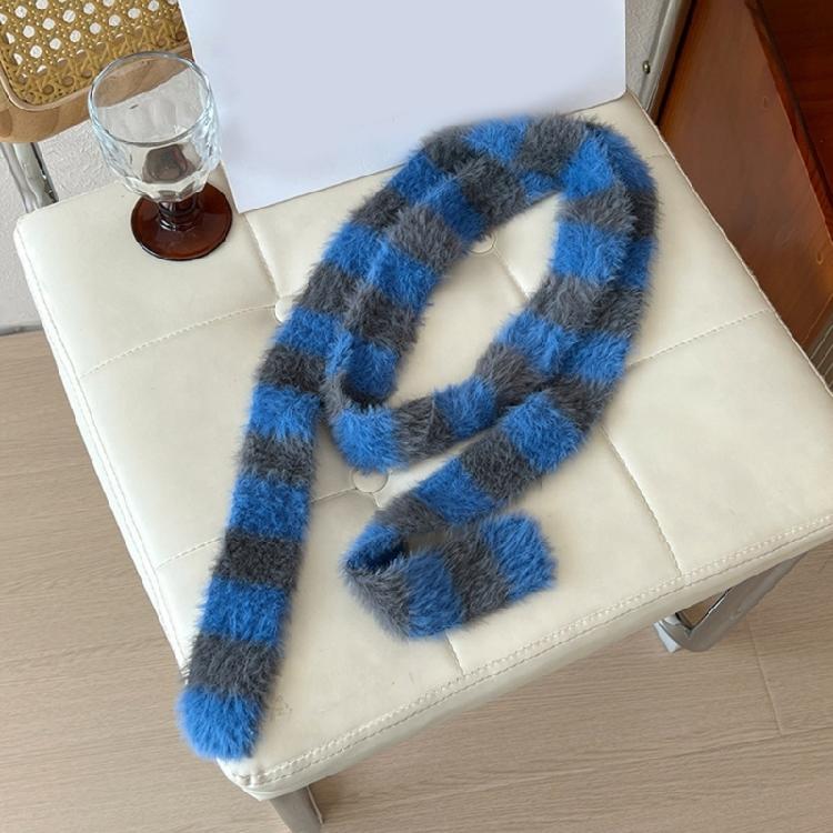 170cm Modern Scarf for Women Lady Girls Fashionable Striped Pattern Neckerchief Long Muffler Decor Offering Easy Pairing