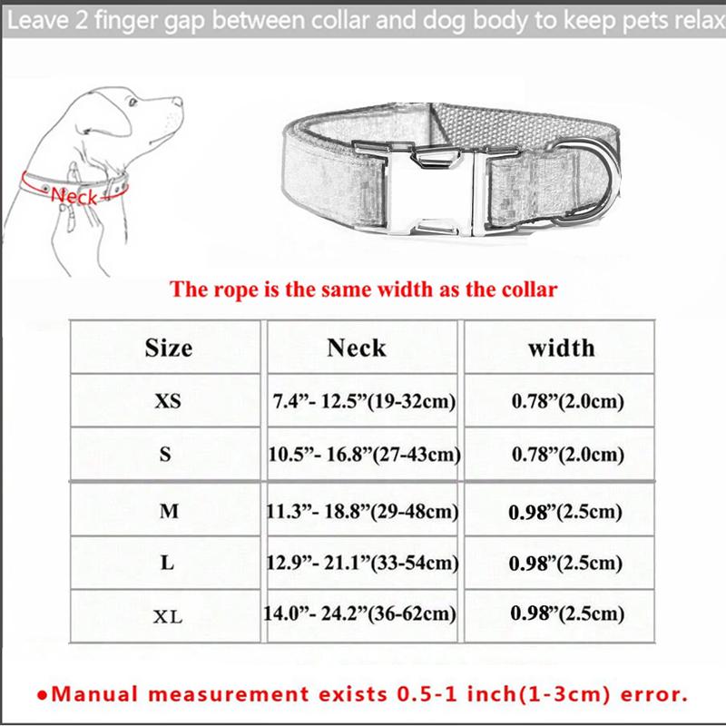 Personalized Dog Collar Customized ID Name Tel Engraving for Small Medium Large Dogs Walking Chihuahua Accesorios