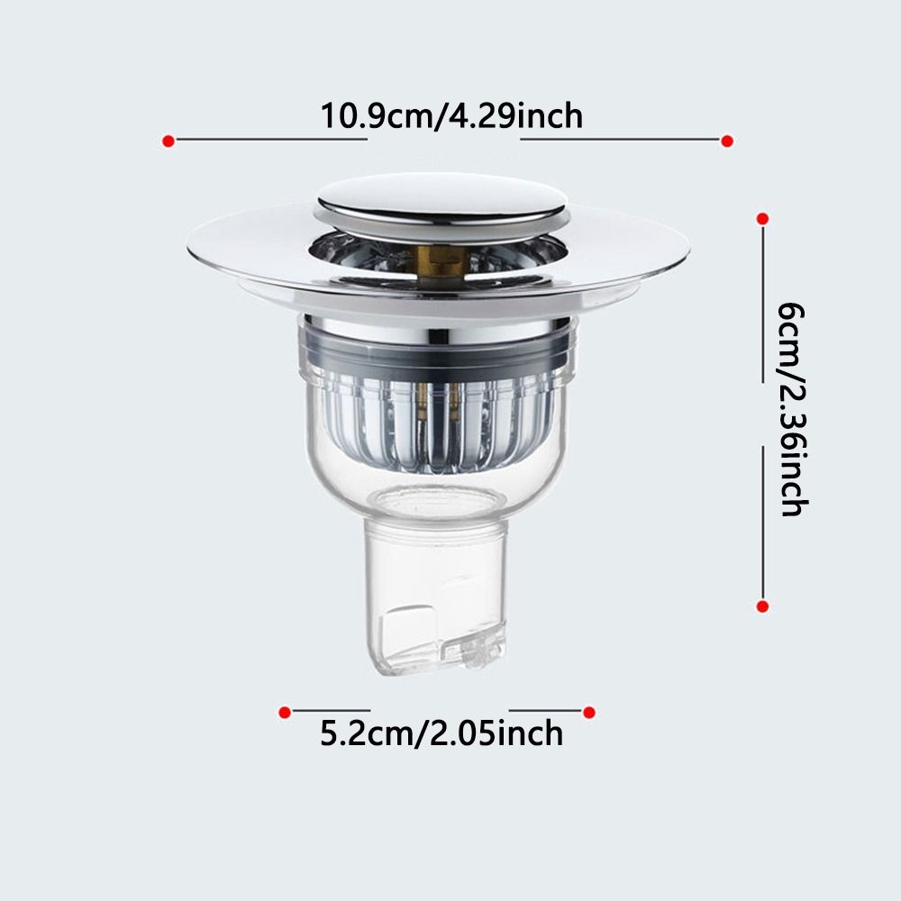 Push-Type Sink Drain Plug Bounce Core Filter Screen Universal Bathroom Sink Stopper  Kitchen