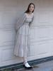 FABRICSEOUL Dot Smocking Frill Dress_Ivory