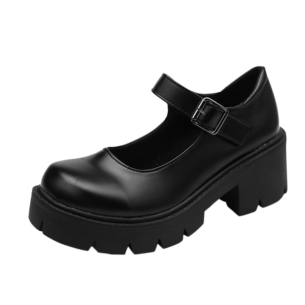 Platform Heels Leather Vintage Women's Thick Casual Ladies Shoes Fashion Women's Casual Shoes Women Casual Shoes Size 11 1/2