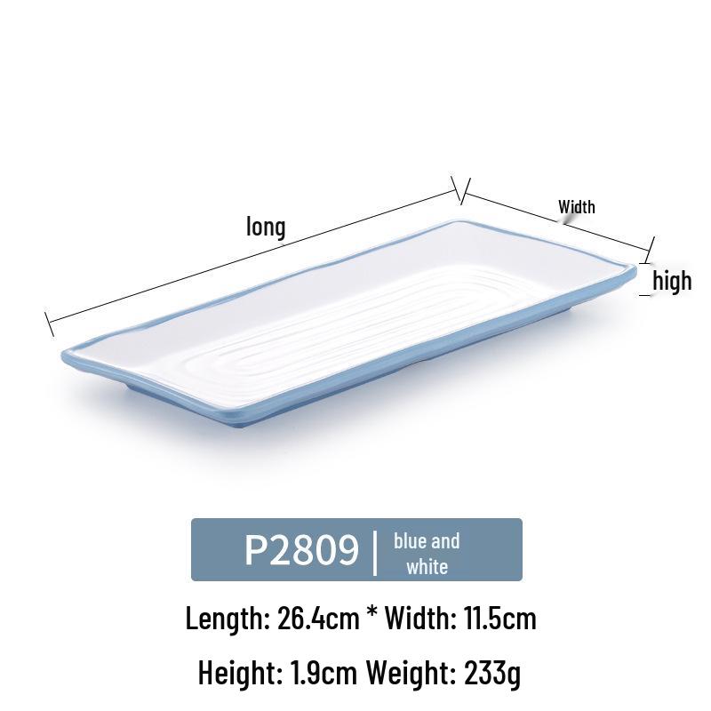Kaibaiya Melamine Rectangular Sushi & BBQ Tray
